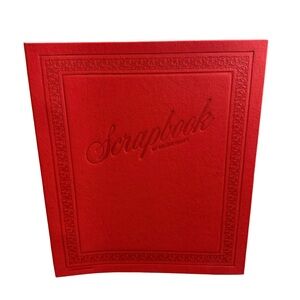 Creative Memories Bold Red Scrapbook Vintage 12x14 Deluxe Craft